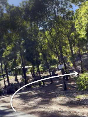 Turning off at 1 Fox Road, Bridgetown, into the Black Cockatoo Distillery Cellar Door carpark.