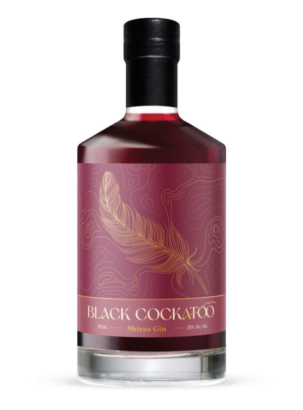 Black Cockatoo Distillery Limited Edition Shiraz Gin bottle.
