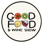 Good Food & Wine Show logo sticker.